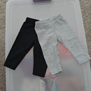 Carter's Black and Gray Kids Leggings